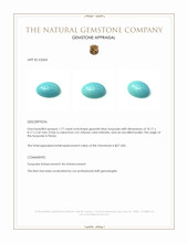 1.77 Ct. Cabochon Turquoise from Persia Appraisal