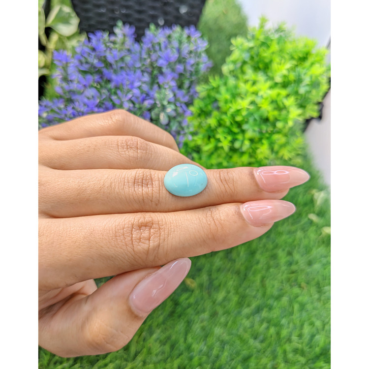 5.68 Ct. Cabochon Turquoise from Persia