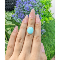5.68 Ct. Cabochon Turquoise from Persia Life Style
