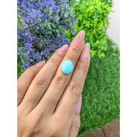 6.08 Ct. Cabochon Turquoise from Persia Life Style