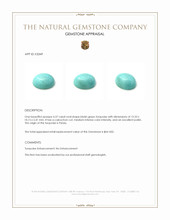 4.37 Ct. Cabochon Turquoise from Persia Appraisal