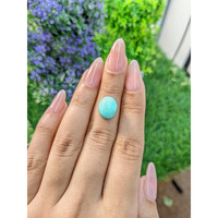 4.37 Ct. Cabochon Turquoise from Persia Life Style