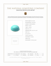 2.77 Ct. Cabochon Turquoise from Persia Scan Report