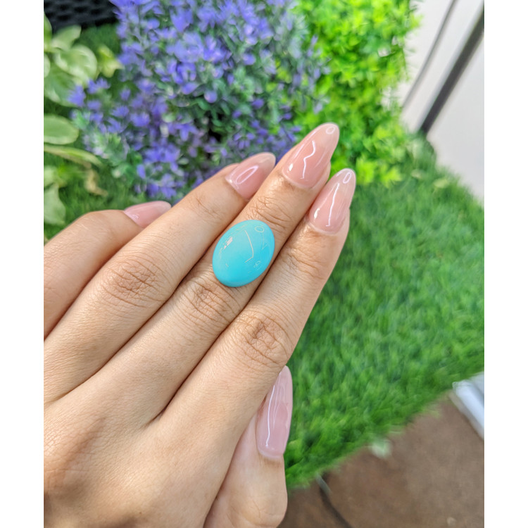 9.36 Ct. Cabochon Turquoise from Persia