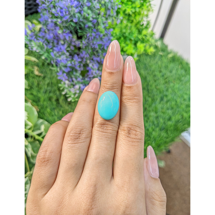 9.36 Ct. Cabochon Turquoise from Persia
