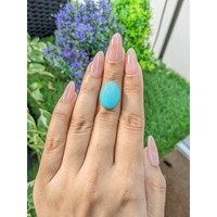 9.36 Ct. Cabochon Turquoise from Persia Life Style