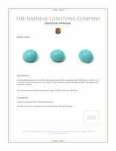 2.63 Ct. Cabochon Turquoise from Persia Appraisal