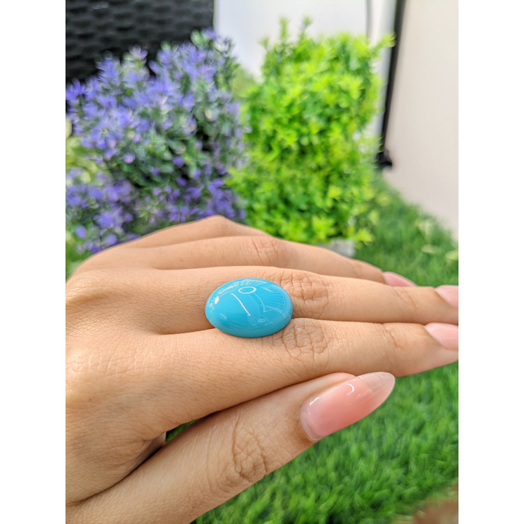 13.35 Ct. Cabochon Turquoise from United States