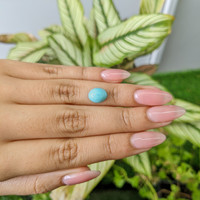 2.73 Ct. Cabochon Turquoise from Persia Life Style