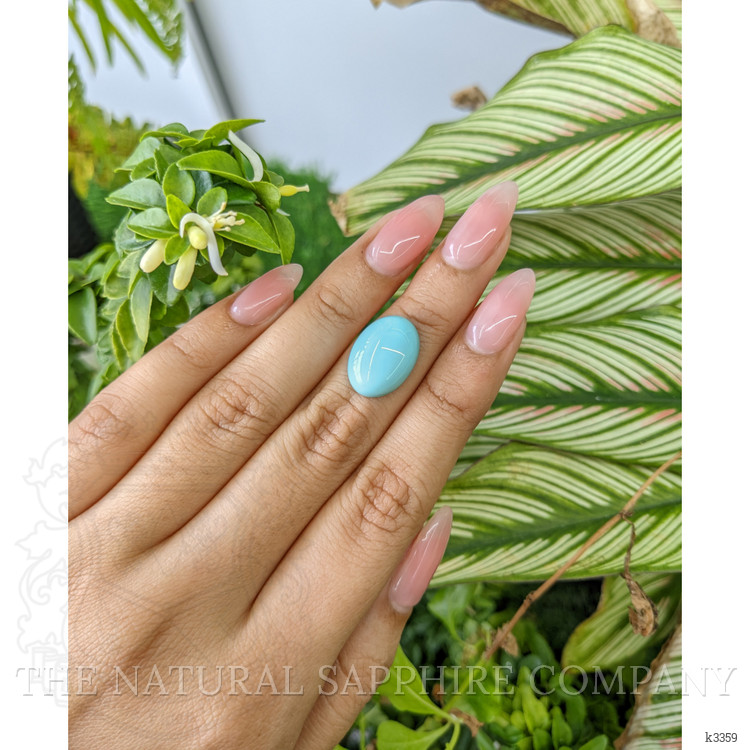 6.83 Ct. Cabochon Turquoise from Persia