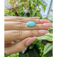 6.83 Ct. Cabochon Turquoise from Persia Life Style