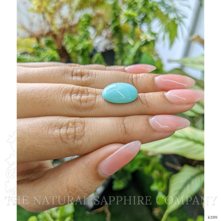 6.83 Ct. Cabochon Turquoise from Persia