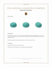 5.13 Ct. Cabochon Turquoise from Persia Appraisal
