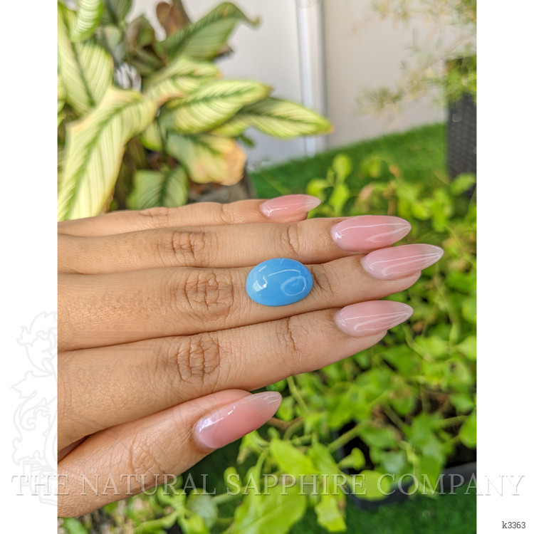 7.47 Ct. Cabochon Turquoise from Persia(Iran)