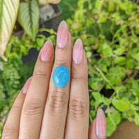 7.47 Ct. Cabochon Turquoise from Persia Life Style