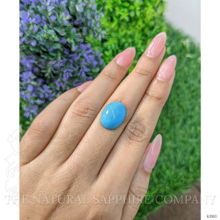 7.47 Ct. Cabochon Turquoise from Persia(Iran)