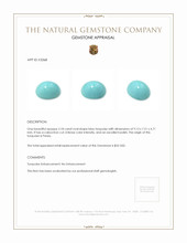 2.18 Ct. Cabochon Turquoise from Persia Appraisal