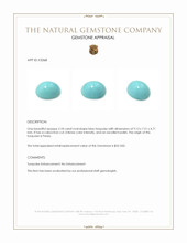 2.18 Ct. Cabochon Turquoise from Persia Appraisal