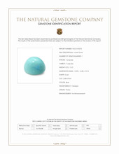 15.21 Ct. Cabochon Turquoise from Persia Scan Report