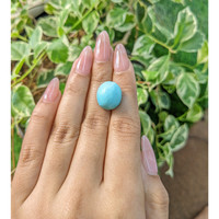 15.21 Ct. Cabochon Turquoise from Persia Life Style