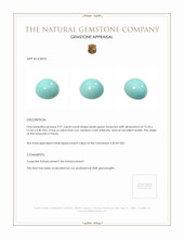 9.91 Ct. Cabochon Turquoise from Persia Appraisal