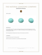 9.91 Ct. Cabochon Turquoise from Persia Appraisal