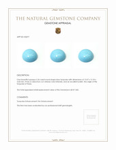 5.36 Ct. Cabochon Turquoise from Persia Appraisal