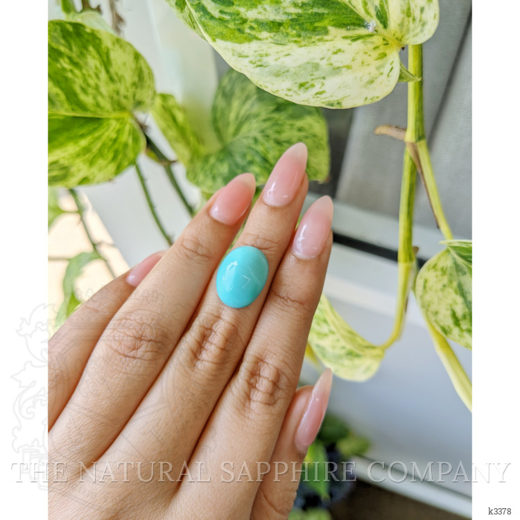 10.17 Ct. Cabochon Turquoise from Persia