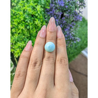 8.19 Ct. Cabochon Turquoise from Persia Life Style