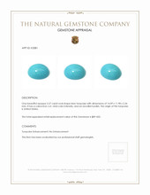 5.57 Ct. Cabochon Turquoise from United States Appraisal