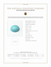 4.66 Ct. Cabochon Turquoise from Persia Scan Report