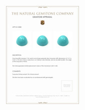 7.54 Ct. Cabochon Turquoise from Persia Appraisal