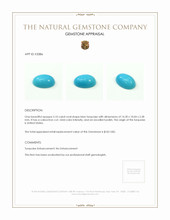 5.10 Ct. Cabochon Turquoise from United States Appraisal