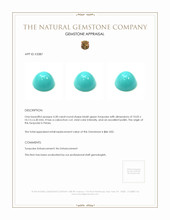 4.28 Ct. Cabochon Turquoise from Persia Appraisal