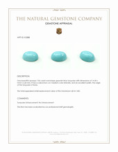 7.06 Ct. Cabochon Turquoise from Persia Appraisal