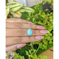 7.06 Ct. Cabochon Turquoise from Persia Life Style