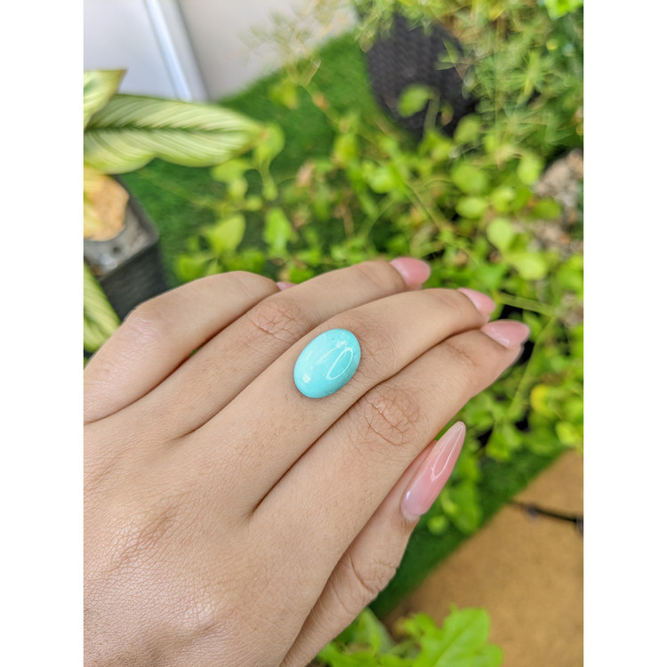 7.06 Ct. Cabochon Turquoise from Persia