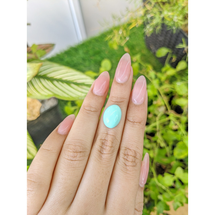 6.65 Ct. Cabochon Turquoise from Persia