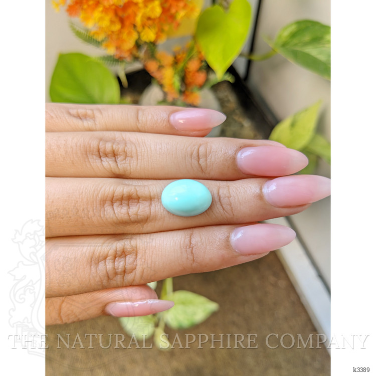 6.65 Ct. Cabochon Turquoise from Persia