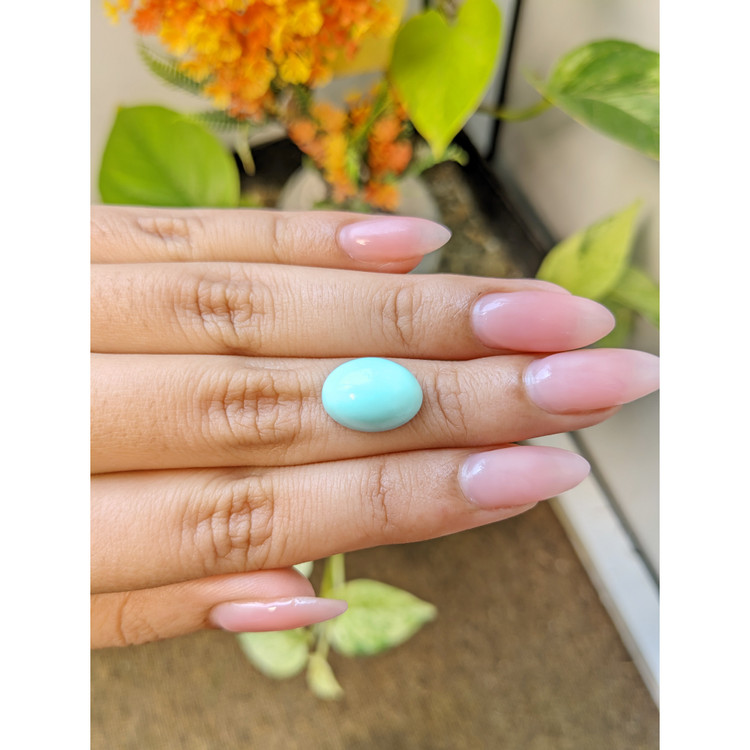 6.65 Ct. Cabochon Turquoise from Persia