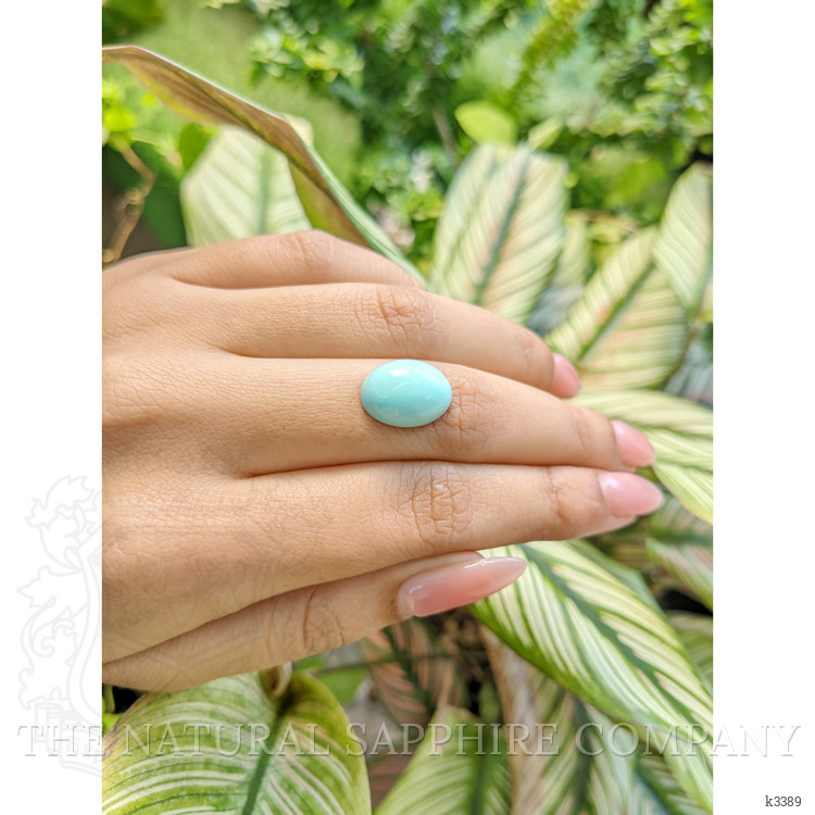 6.65 Ct. Cabochon Turquoise from Persia