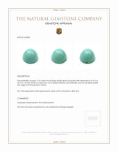 5.23 Ct. Cabochon Turquoise from Persia Appraisal