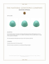 5.23 Ct. Cabochon Turquoise from Persia(Iran) Appraisal