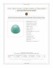 5.23 Ct. Cabochon Turquoise from Persia Scan Report
