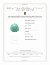 5.23 Ct. Cabochon Turquoise from Persia Scan Report