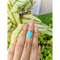 7.64 Ct. Cabochon Turquoise from Persia Life Style