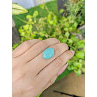 7.64 Ct. Cabochon Turquoise from Persia Life Style