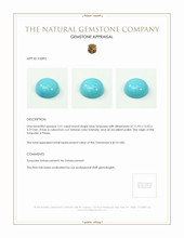 5.51 Ct. Cabochon Turquoise from Persia Appraisal