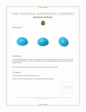 4.68 Ct. Cabochon Turquoise from United States Appraisal