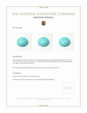 9.60 Ct. Cabochon Turquoise from Persia Appraisal